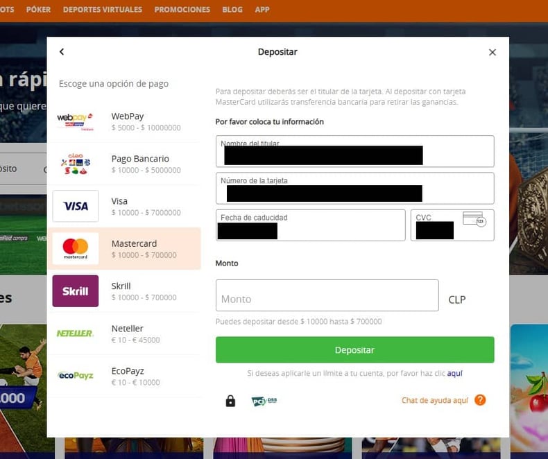 Cómo Depositar Con Mastercard